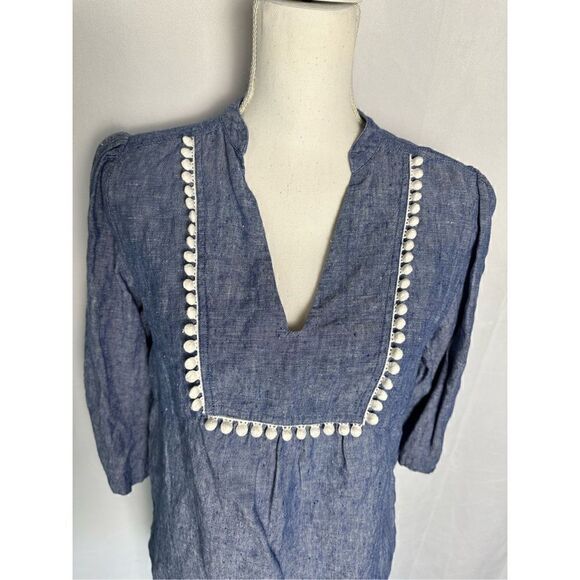 Boden 100% Linen Tunic Top - Picture 10 of 12